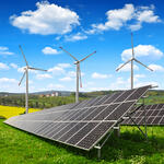 Symbolbild Energiewende - Windräder, Solarstrom © vencav - Fotolia.com
